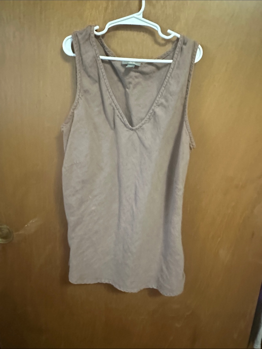 J. Jill Sleeveless V-Neck Tank — Taupe